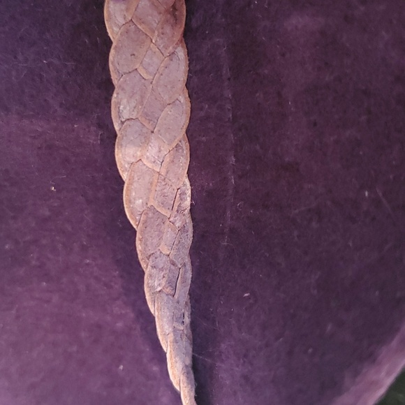 Helen Kaminski Australia Hat OS Purple Rabbit Fur Felt Cloche Hat Adjustable - Picture 12 of 13